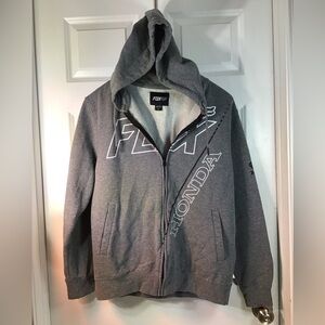 Fox Light Gray Fleece Jacket